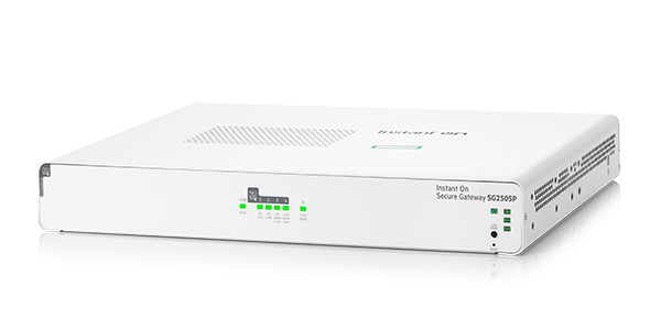 HPE Networking Instant On Secure Gateway 5‑port SmartRate 2.5G PoE+ 64W SG2505P | S0G34A